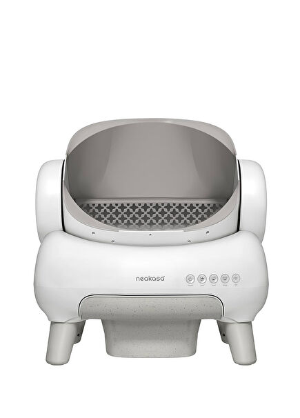 White Open Top Smart Cat Toilet