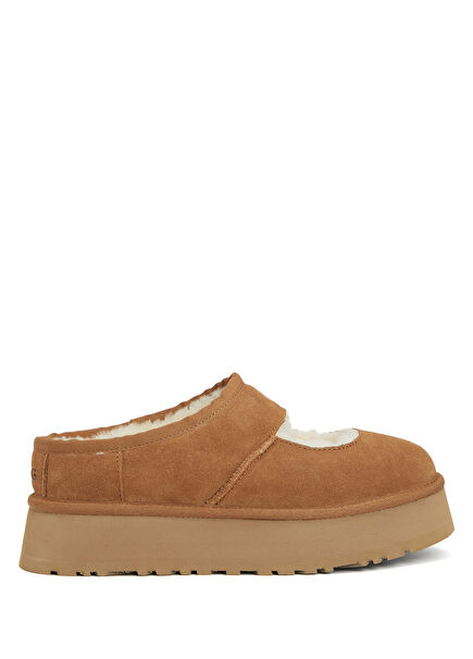 Bea Mary Jane Taba Kadın Deri Terlik