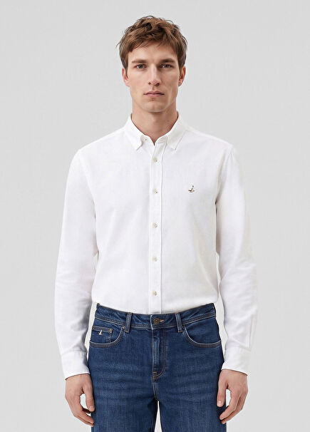 Comfort Fit White Shirt