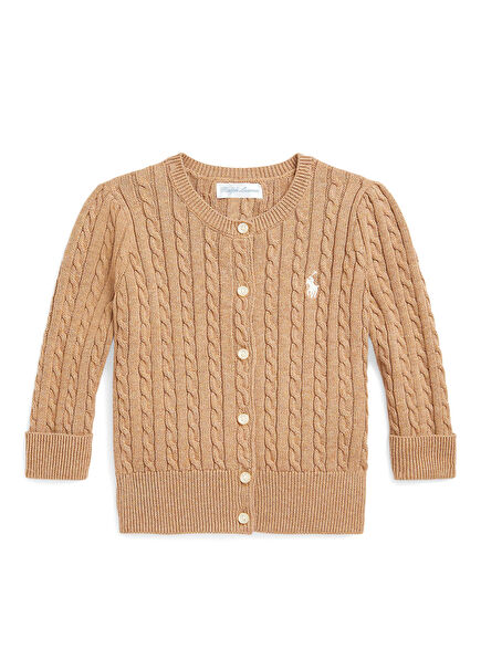 Beige Baby Girl Cardigan