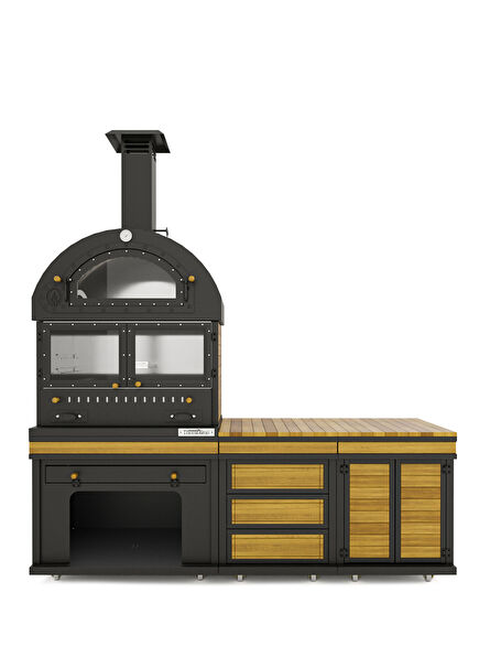 Feniks Cool Black Wooden Barbecue
