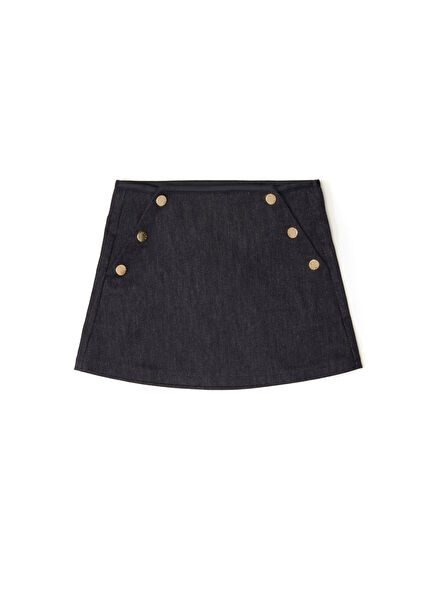 Lacivert Kız Çocuk Etek