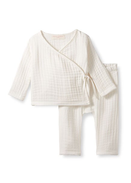 Ecru Muslin Newborn Baby Set