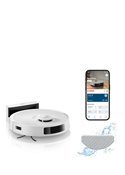 BCRC1W Beyaz Akıllı Robot Süpürge