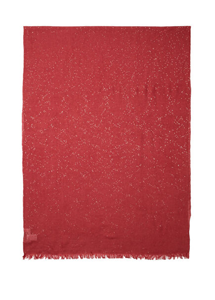 Red Sequin Embroidery Women's Cashmere Shawl