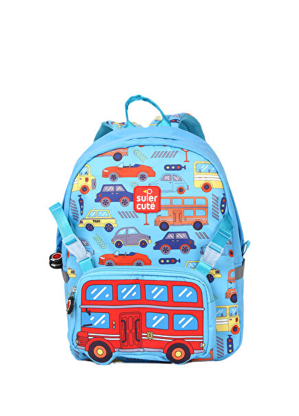 Big Car Unisex Çocuk Two in one Sırt Çantası