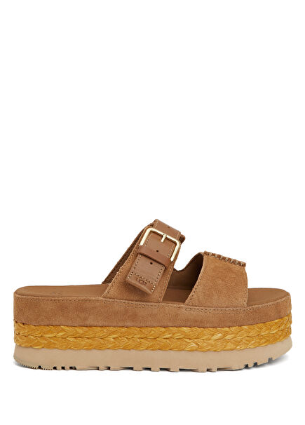 Aubrey Tan Women's Leather Slippers