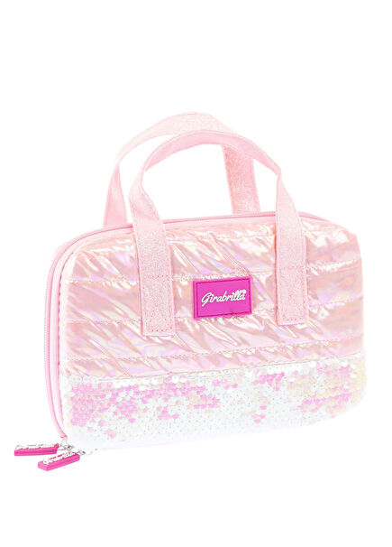 Puffer Açık Pembe Kız Çocuk Makyaj Çantası