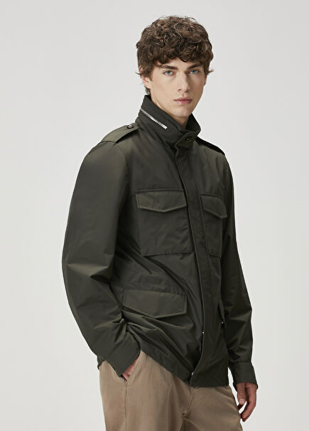 Green Hooded Coat