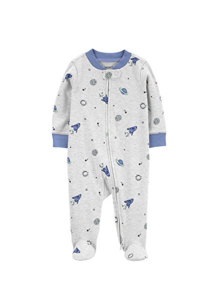 Gri Erkek Bebek Uyku Tulumu