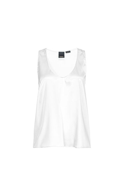 Marzemino White Silk Women's Blouse