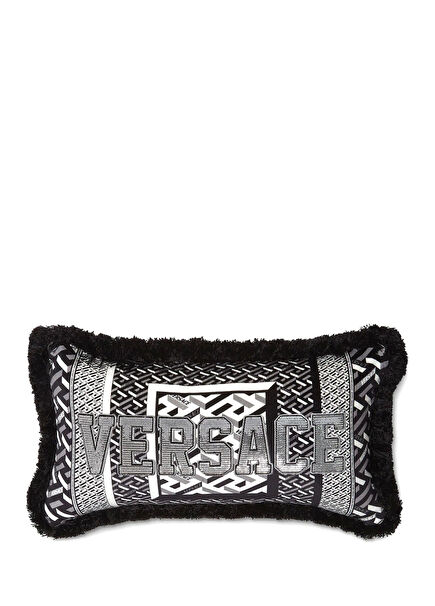 La Greca Siyah 45x25 cm Dekoratif Yastık