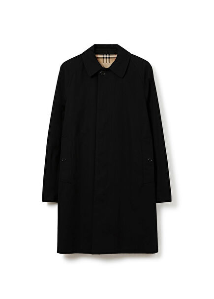 Mid-length Camden Heritage Car Black Men's Trench Coat