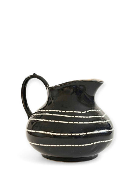 Aura Black Porcelain Decanter