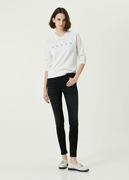 Siyah Skinny Jean Pantolon