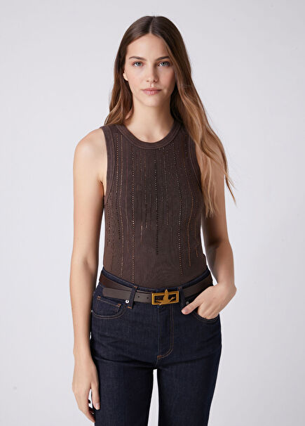 Brown Camisole Tank Top