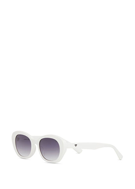 BC 1313 C3 Beyaz Asetat Kadın Güneş Gözlüğü