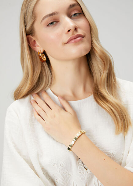 Gold Modern Piece Women's Bracelet