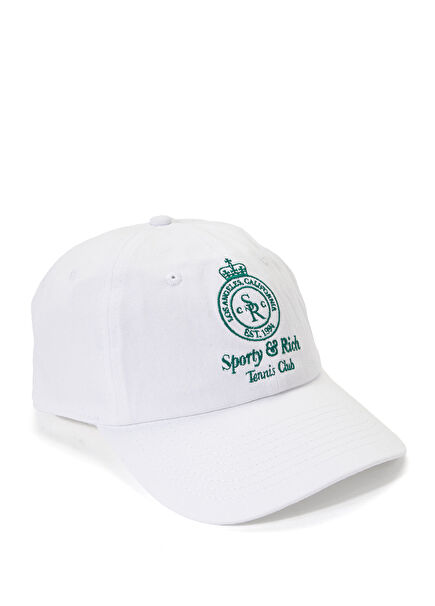 Crown Tennis White Green Women's Hat