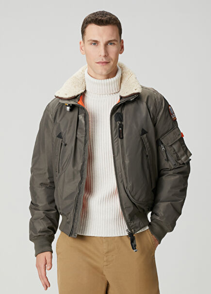 Mink Collar Shearling Detailed Coat