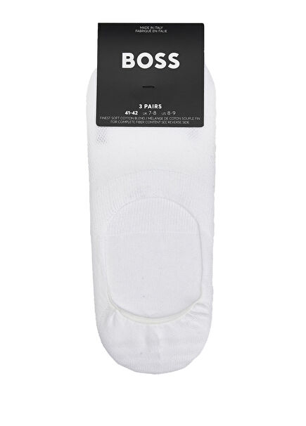 Beyaz 3lü Erkek Çorap Seti