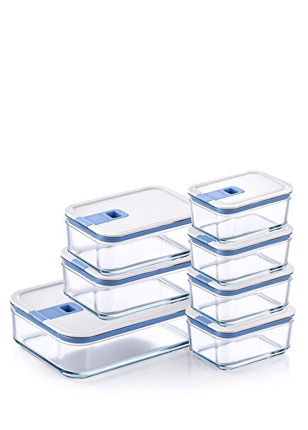 Perfect Seal Glass Set of 7 Storage Containers