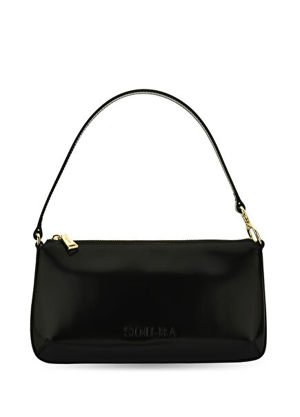 Donna Black Leather Women's Handbag