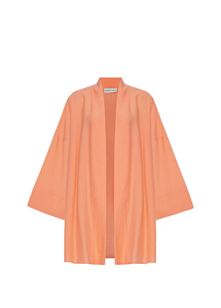 The Joyous Kayısı Rengi Kadın Kısa Kimono