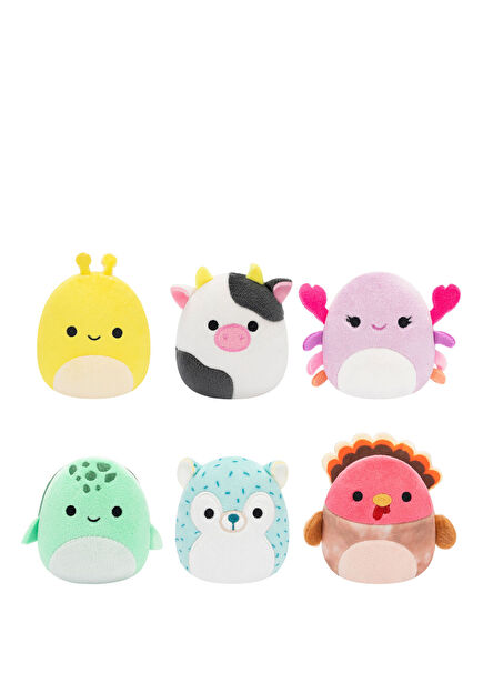 Micromallows 6'lı Figür Peluş Oyuncak 6,5 cm