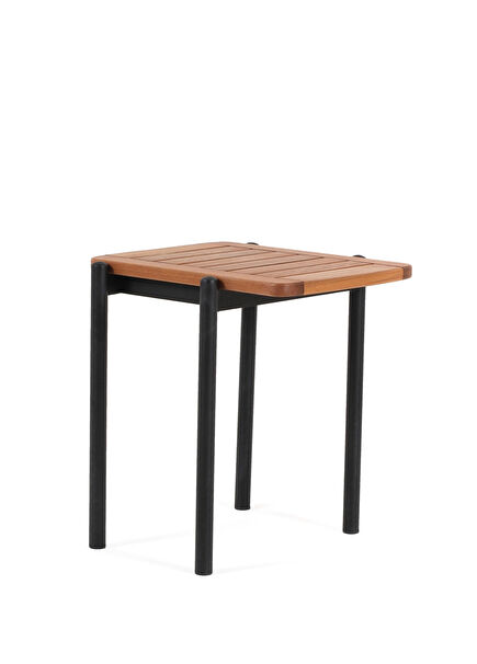 Ban Iroko Black Metal Service Table