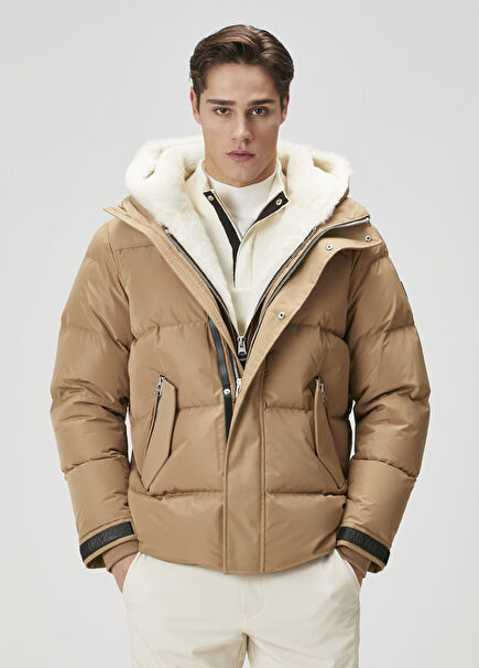 Riley Kamel Kapüşonlu Mont