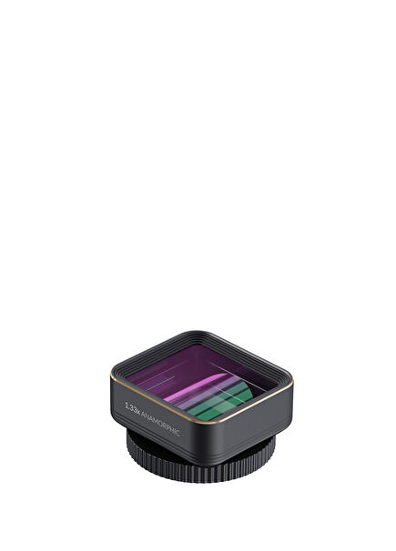 LensUltra 1.33x Anamorfik Lens 1.33x Büyütme 113° Geniş Açı Sinematik Geniş Ekran Oranı Flare Efekti Akıllı Telefon Kamera Lensi