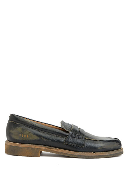 Jerry Logo Detaylı Erkek Deri Loafer