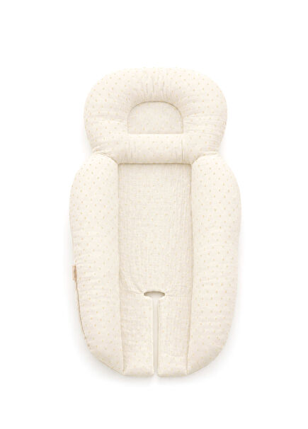 Petit Yellow Cream Baby Stroller Cushion
