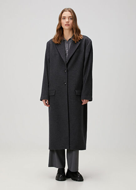 Dark Gray Wool Coat