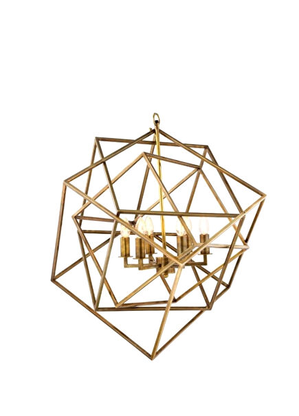 Matrix Altın Rengi Pirinç Avize