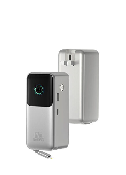 PM-501 Power Mega 15000mAh 67W PD Hızlı Şarjlı Powerbank