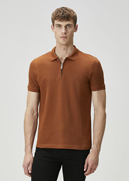 Açık Kahverengi Polo T-shirt