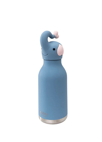 Bestie Elephant Mavi Çelik Unisex Çocuk Termos 460 ml