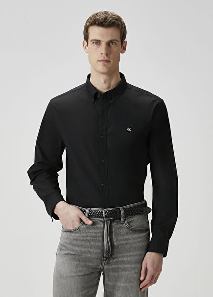 Regular Fit Black Shirt