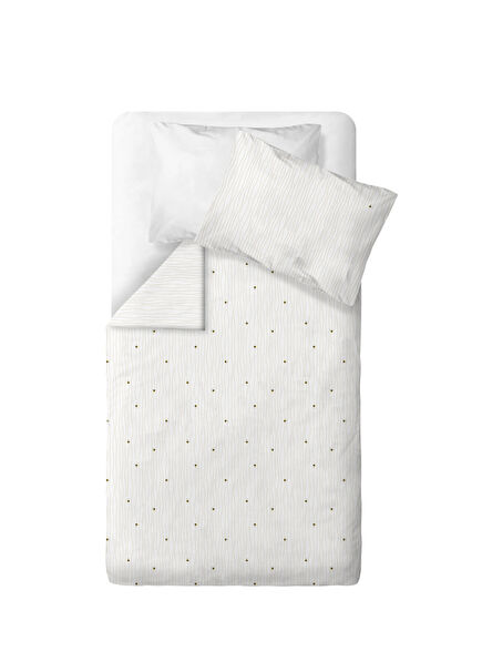 Happy Bee %100 Organik Pamuk Saten Nakışlı Bebek Çocuk Nevresim Takımı 100 x 150 cm