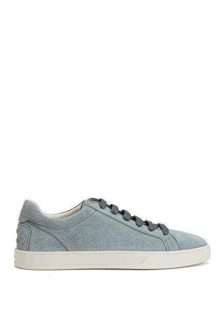 Pashmy Gri Mavi Erkek Süet Sneaker