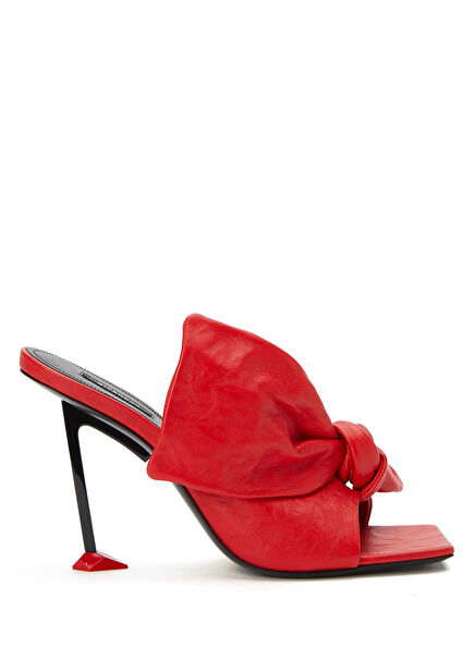 Boudoir Red Women's Leather Slippers