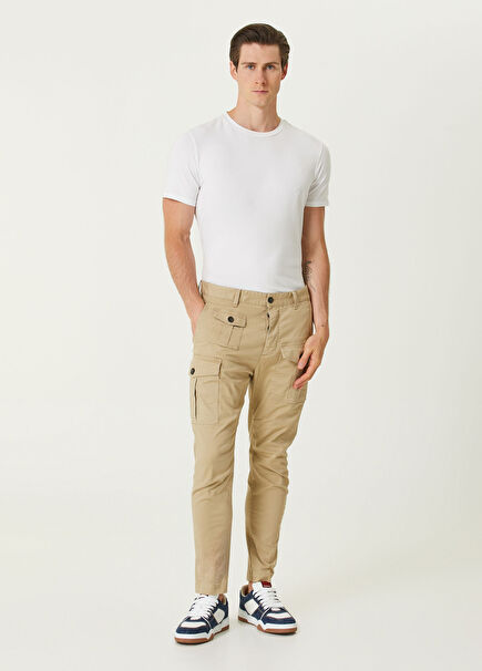 Sexy Cargo Bej Pantolon