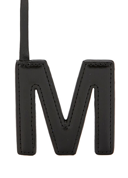 M Harfi Formlu Deri Çanta Aksesuarı