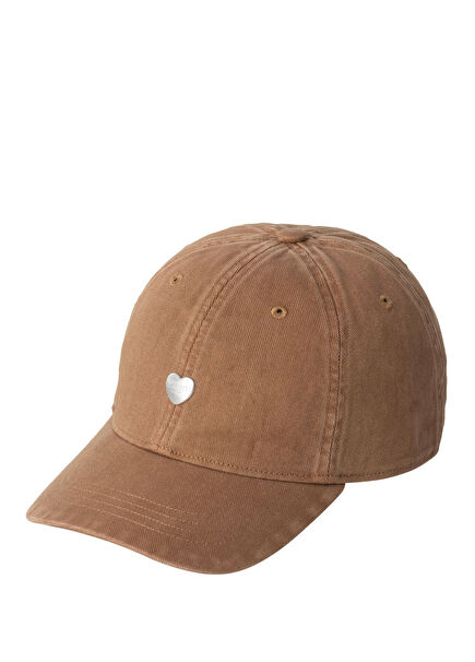 Heart Metal Dark Brown Men's Hat