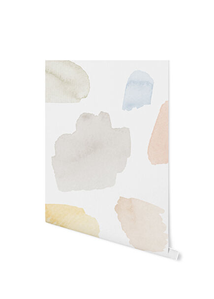 Watercolor Brushes Mural Çocuk Odası Duvar Kağıdı 100 x 100 cm