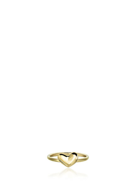 Peanut Heart 14K Rose Gold Women's Ring