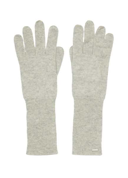 Lelona Gri Kadın Kaşmir Eldiven