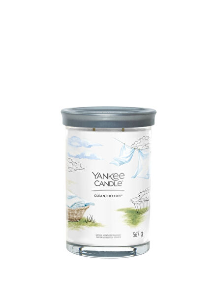 Clean Cotton White Large Candle